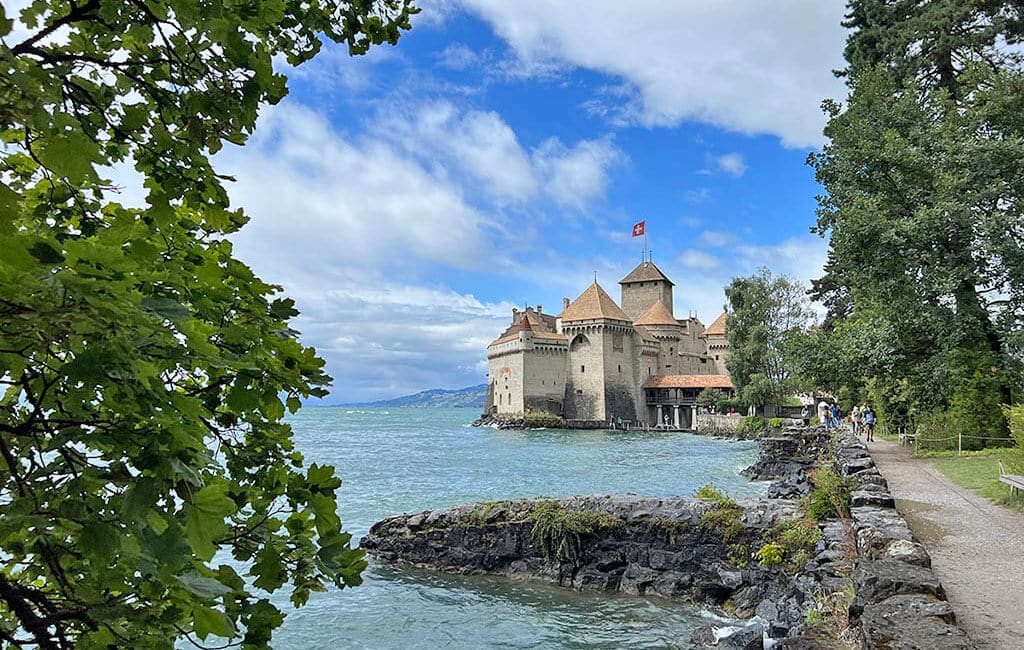 castillo de chillon en Suiza