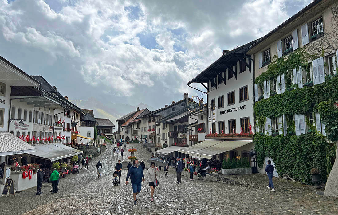 main street of Gruyères