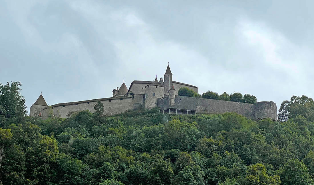 medieval wall of Gruyères