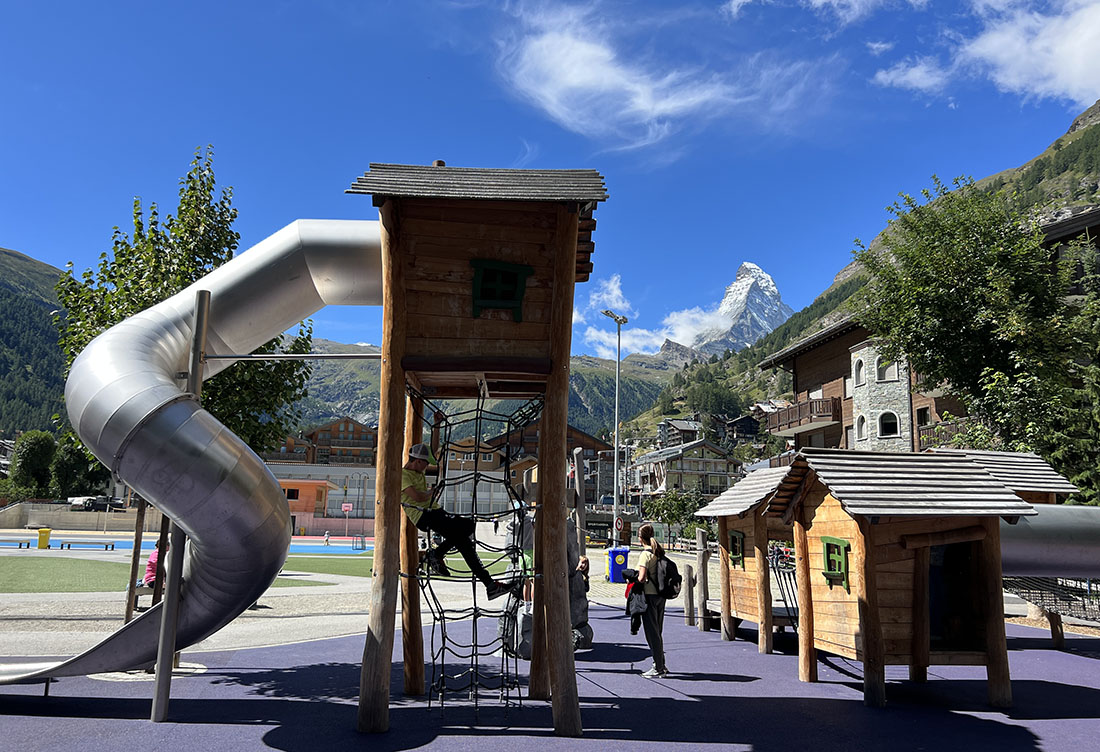 parque infantil en Zermatt