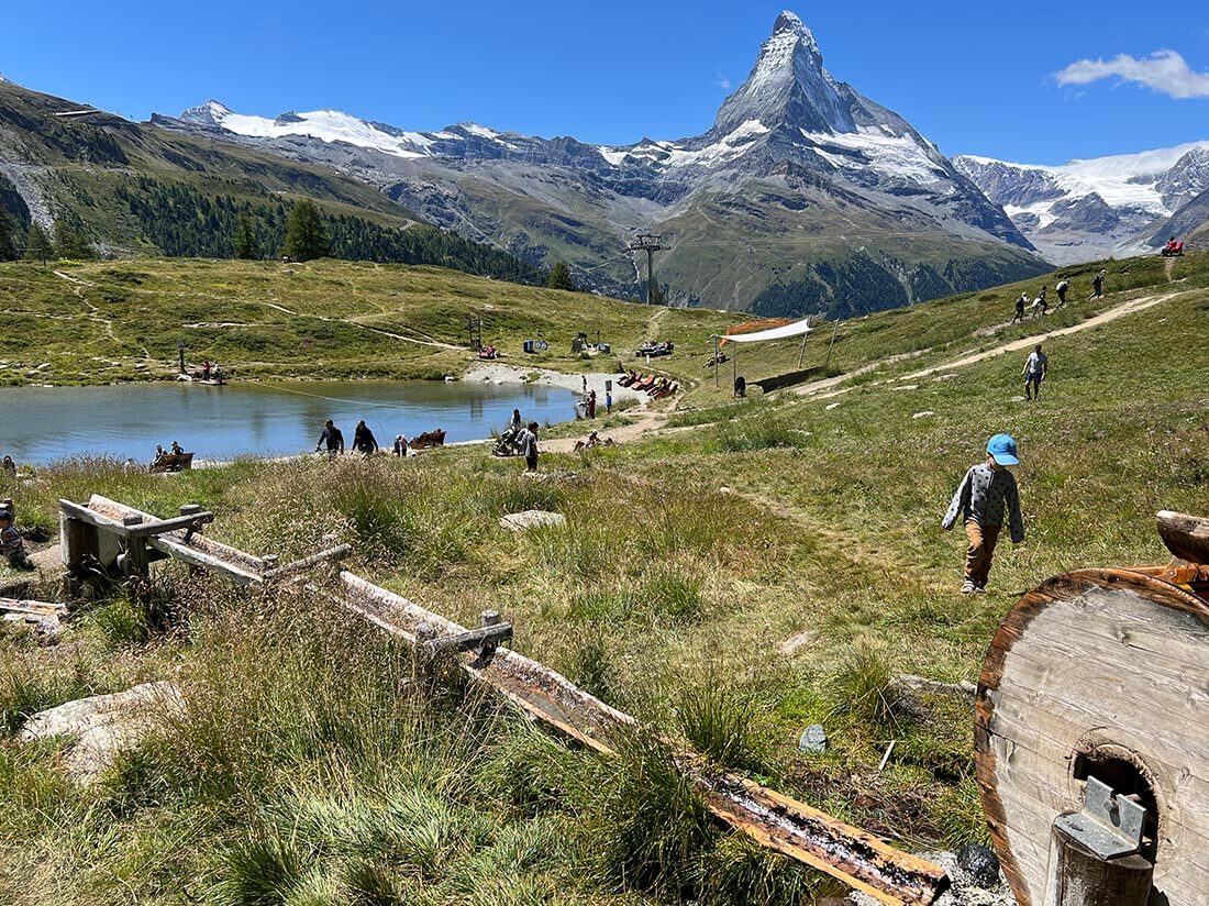 view of the Matterhorn from Sunnegga