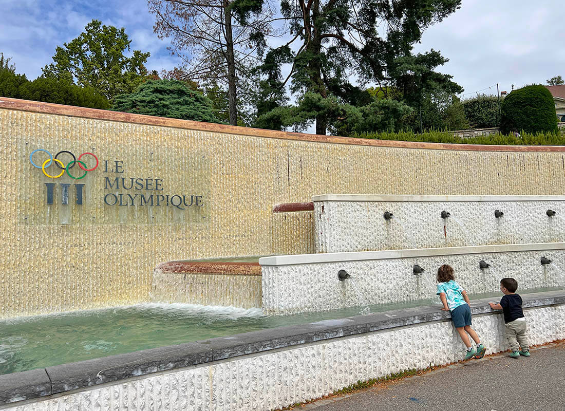 planes en Suiza con niños: visitar el museo olímpico de Lausana