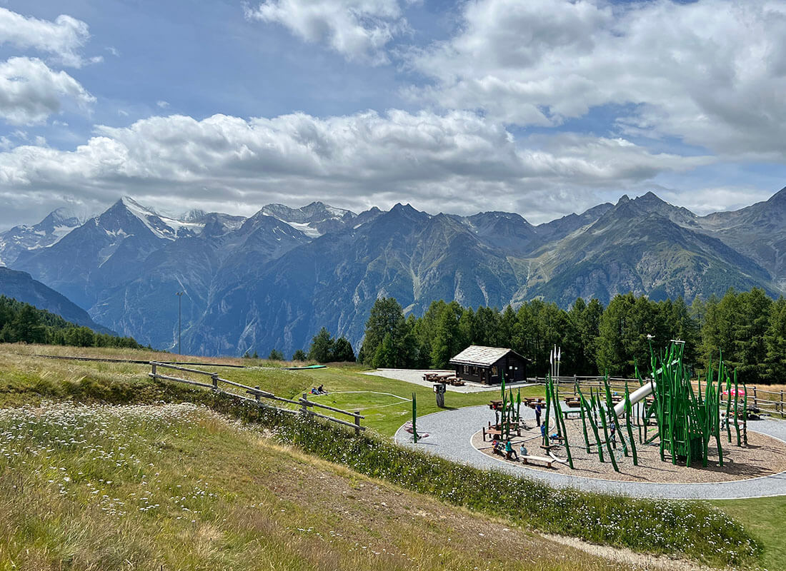 Sisu Family Park en Grachen, uno de los pueblos imprescindible si vas a Suiza con niños
