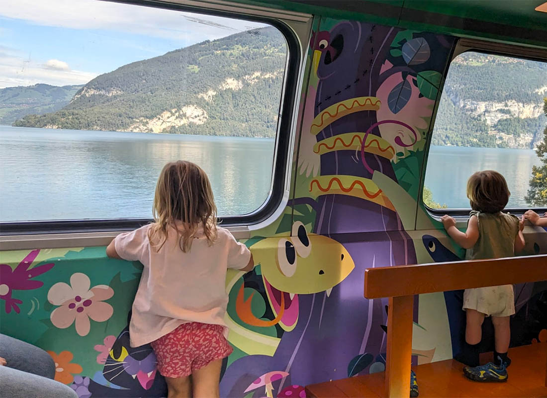 viajar por Suiza con niños en tren