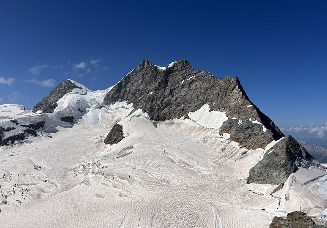 Cima del jungfrau suiza