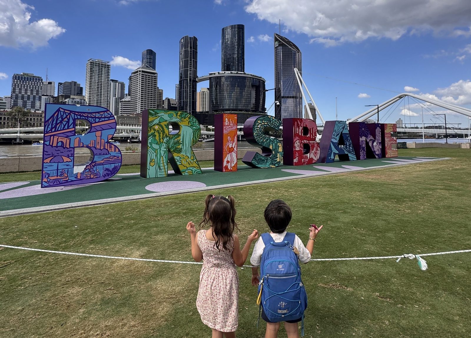 Australia con ninos brisbane south bank