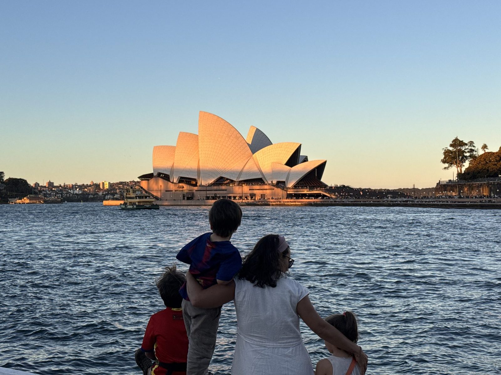 Australia con ninos sydney jardin botanico puerto