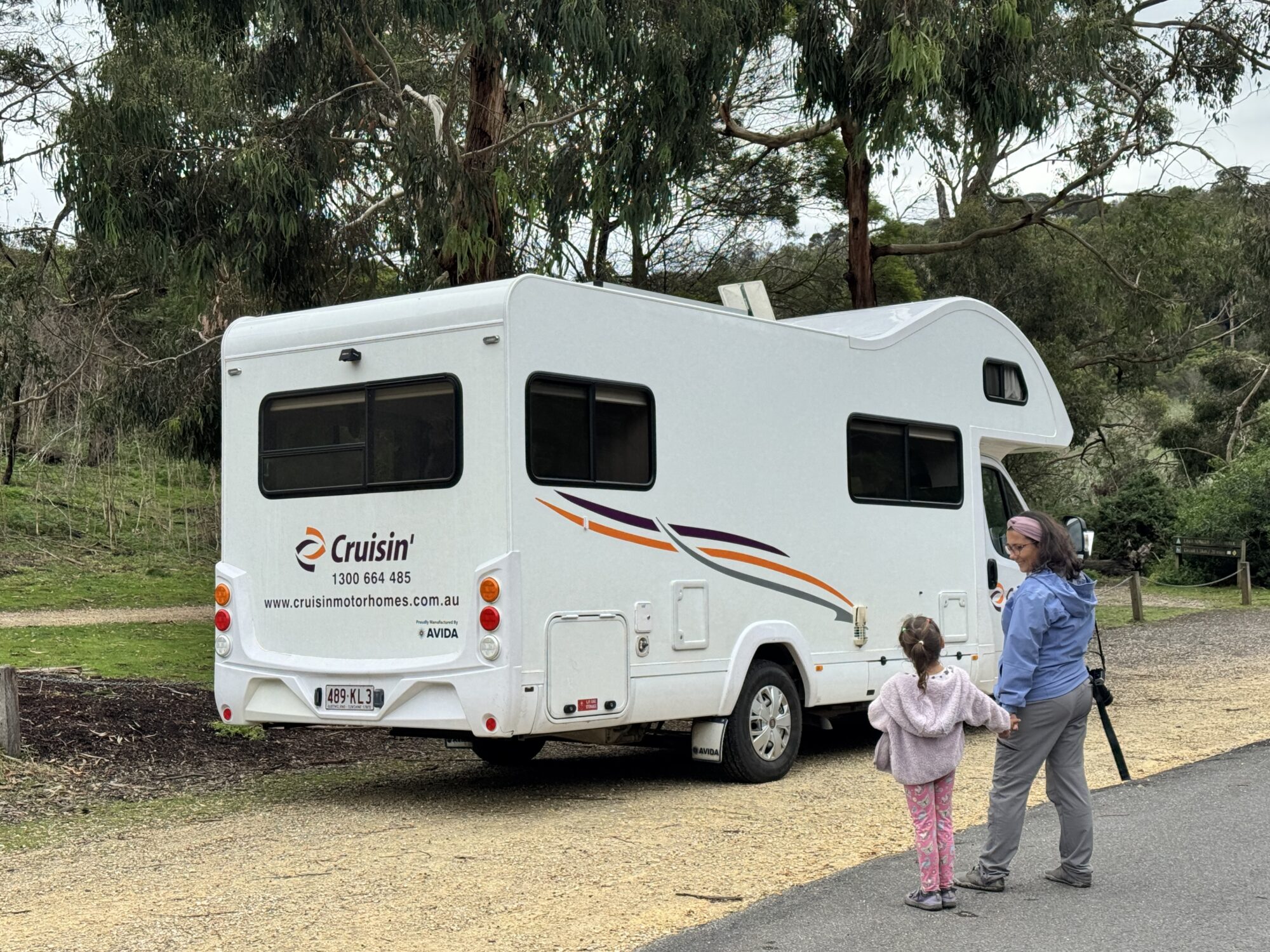 Campsite area for motorhomes in Australia with full services
