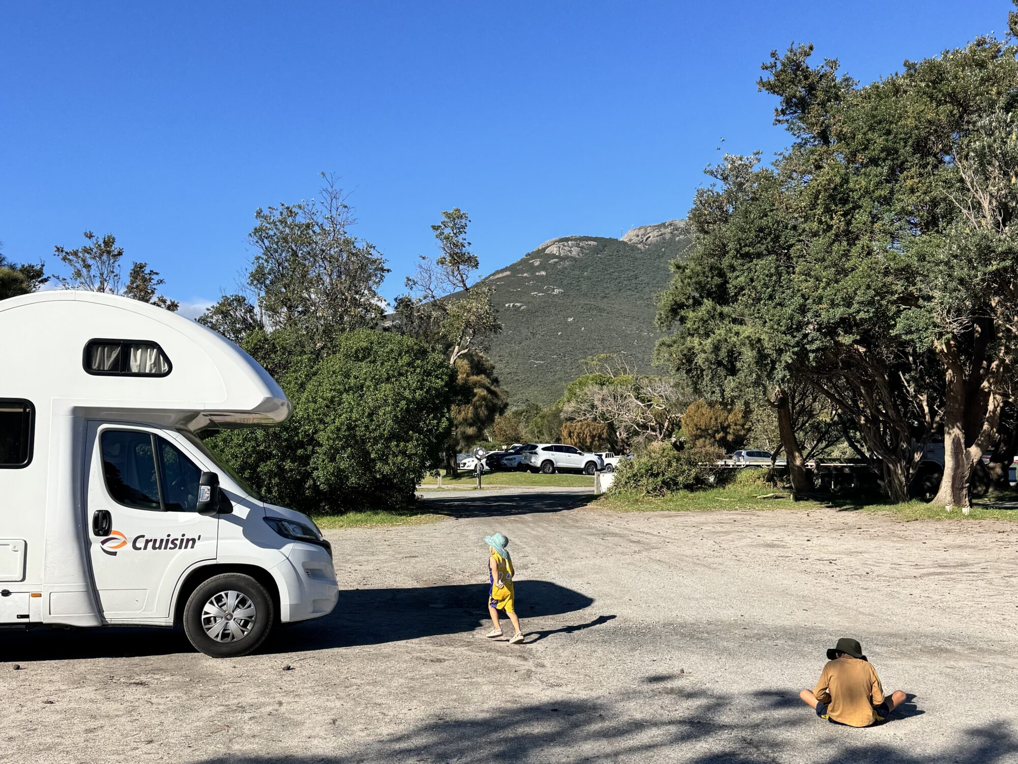 Night of camping under the stars in a motorhome through Australia