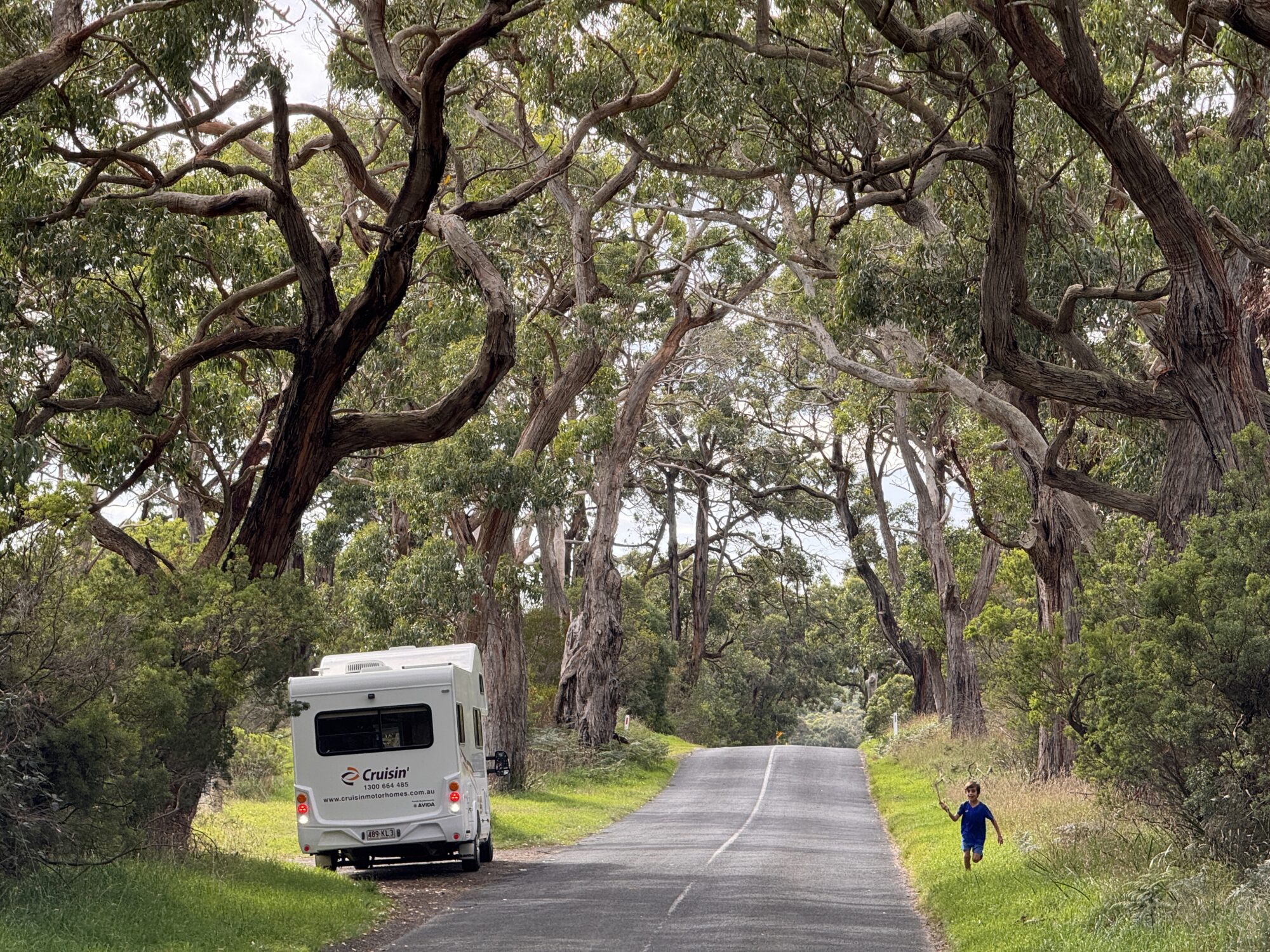 Road trip in a motorhome along the east coast of Australia