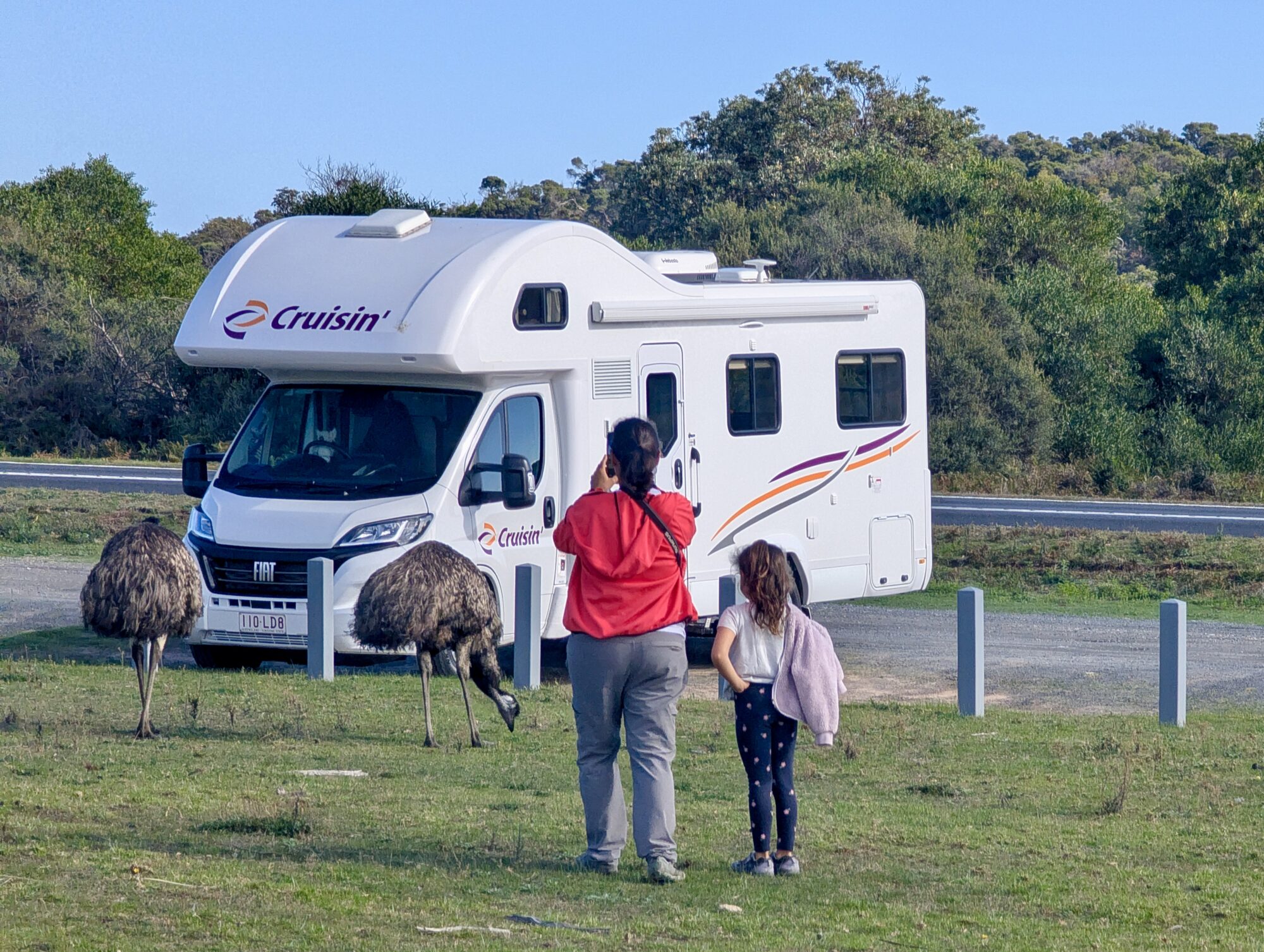 Australian coast beach during the motorhome road trip