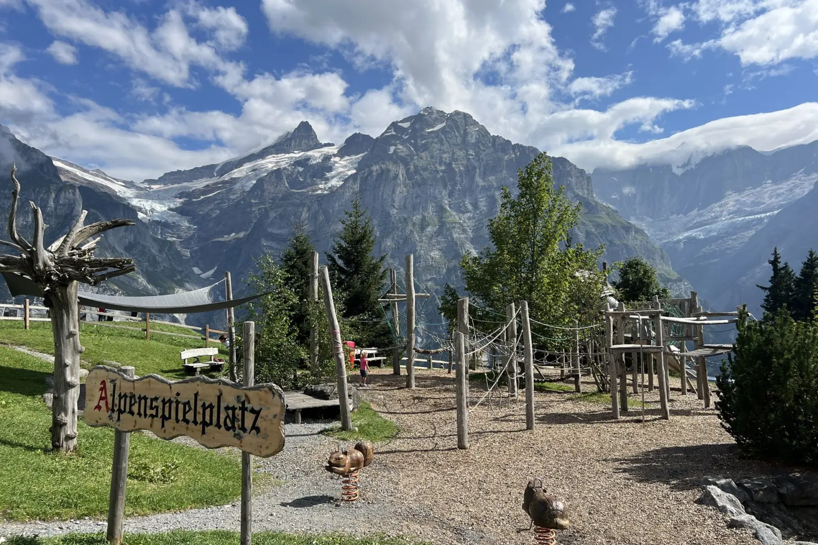Parque de juegos Alpenspielplatz de Bort, en la góndola de Grindelwald First